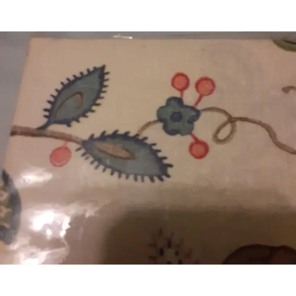 Vintage Martha Stewart Everyday Flowering Vine Tablecloth Oblong 60x84